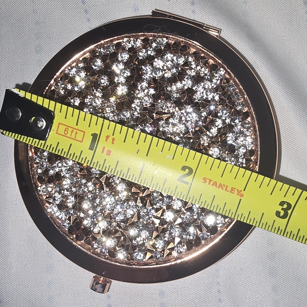 Glamorous Rhinestone Compact Mirror - Picture 6 of 6